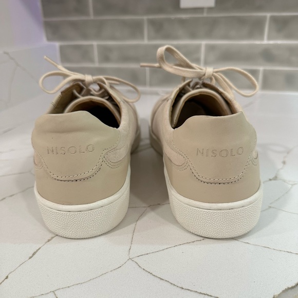 Nisolo Bria Go-To Court Sneakers. Women’s size 11 M. Color Bone. - Picture 2 of 10